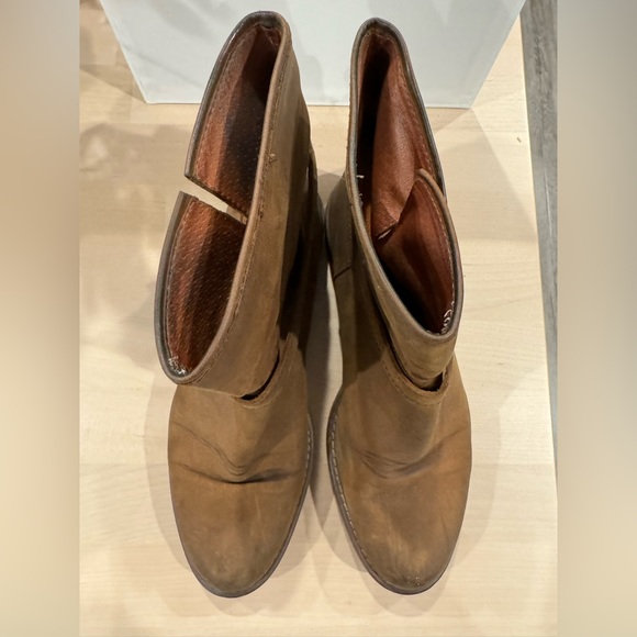 Madewell Brown Suede Moto Boot - Picture 3 of 5